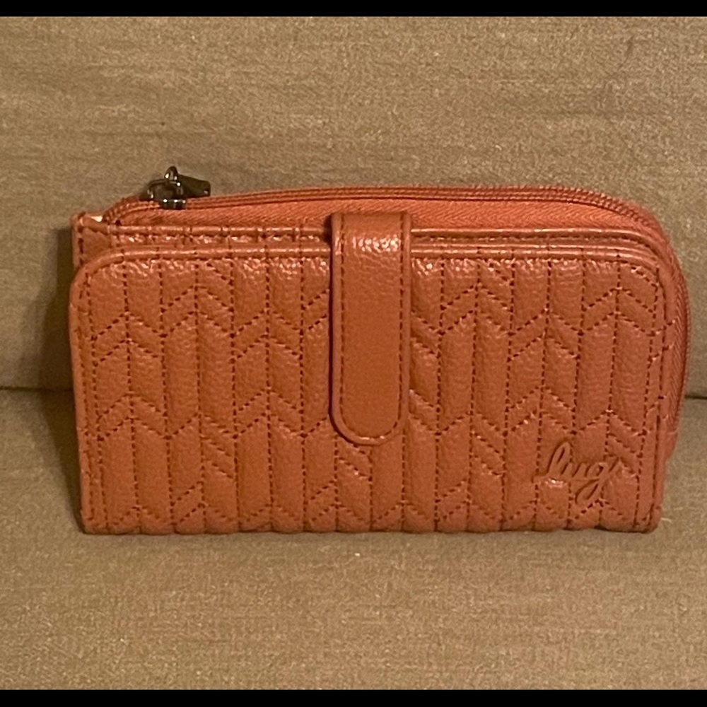 Lug Quilted Faux Vegan Leather Wallet- TRAM